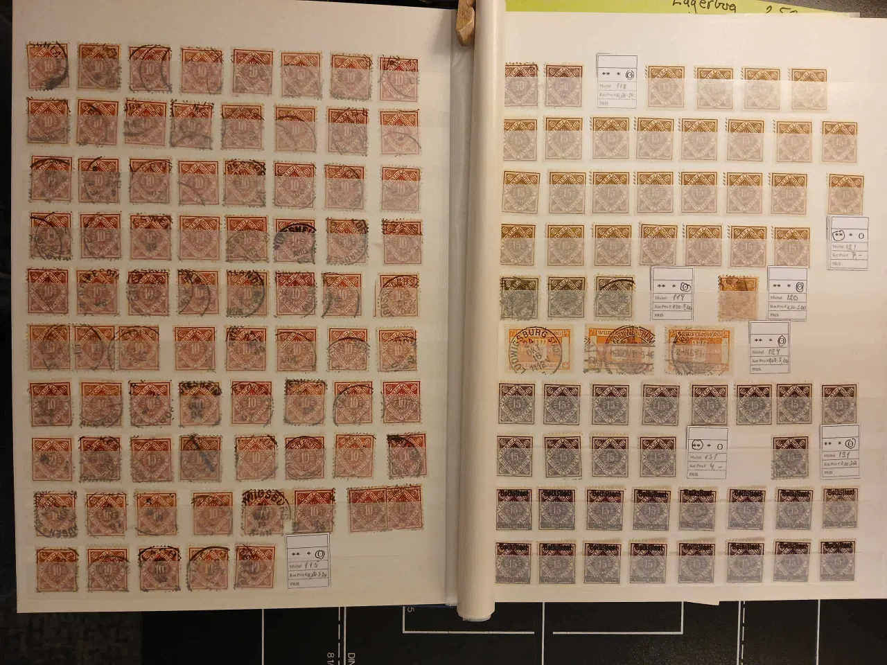 Billede 2 - Würtemberg (83) Lagerbog. 16 siders indstiksbog i 