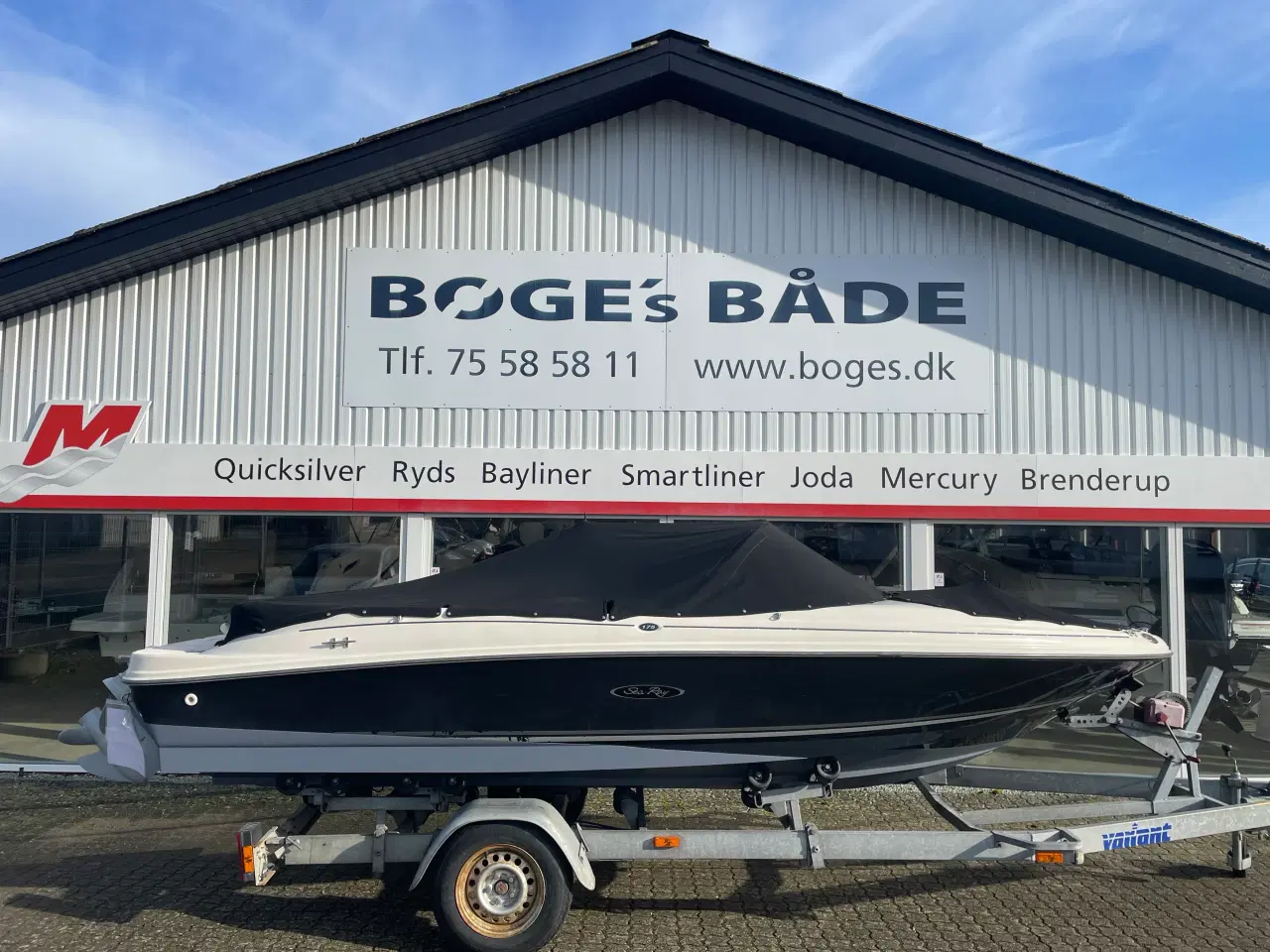 Billede 2 - 175 Sport Bowrider med 135 hk Mercruiser 3,0L 4 takt i/b og 1350 kg Variant bådtrailer
