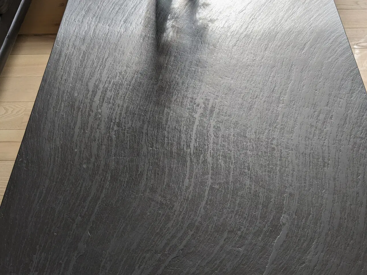 Billede 3 - Sofabord i rå skiffer og børstet stål