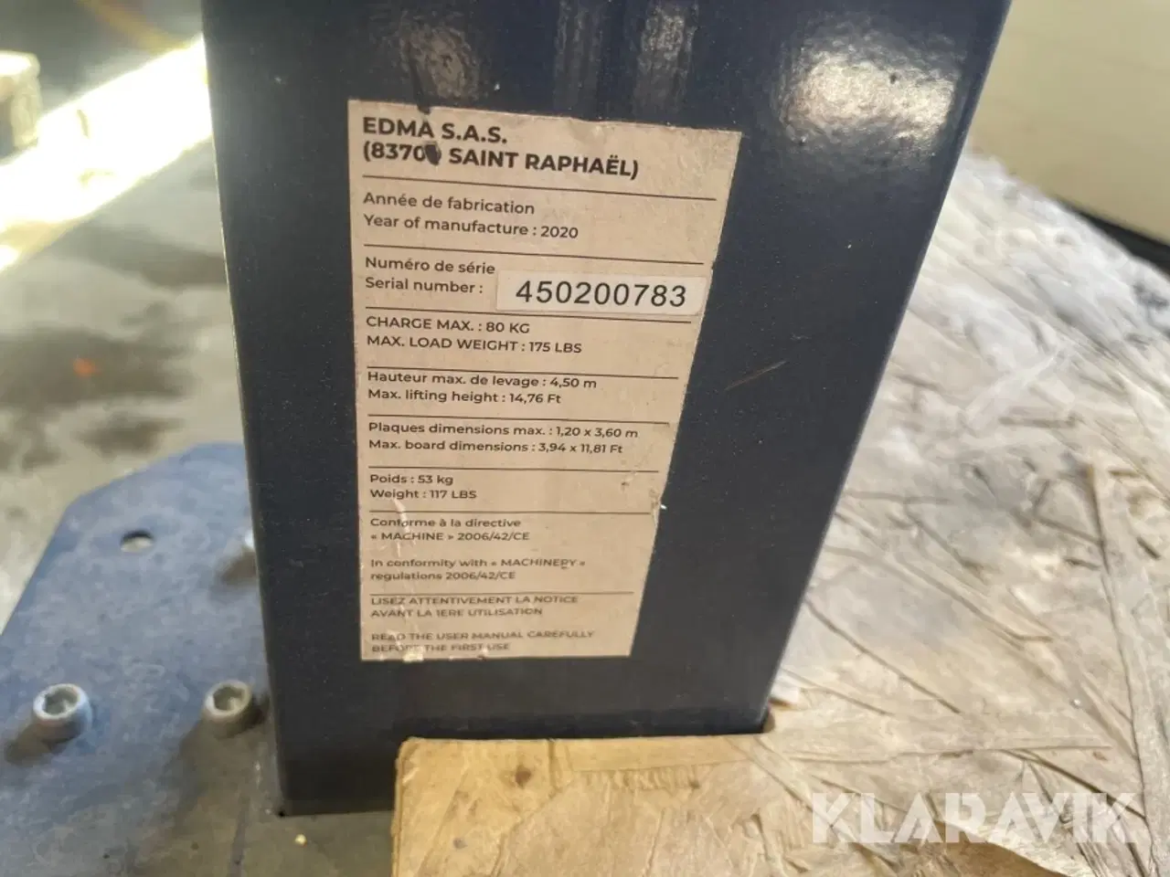 Billede 8 - Gipsplade hejs Edma Plac 450