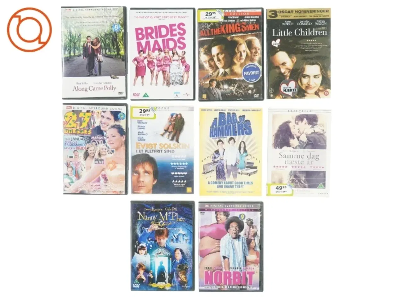 Billede 1 - Blandede film (10 stk) fra DVD