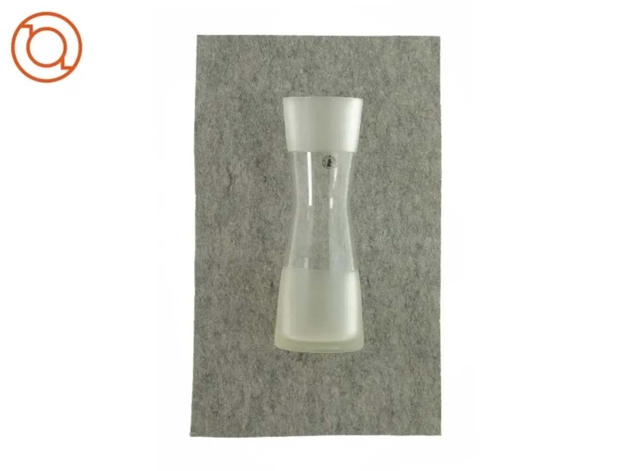 Billede 1 - Gennemsigtig vase (str. HØ: 27x10 cm)