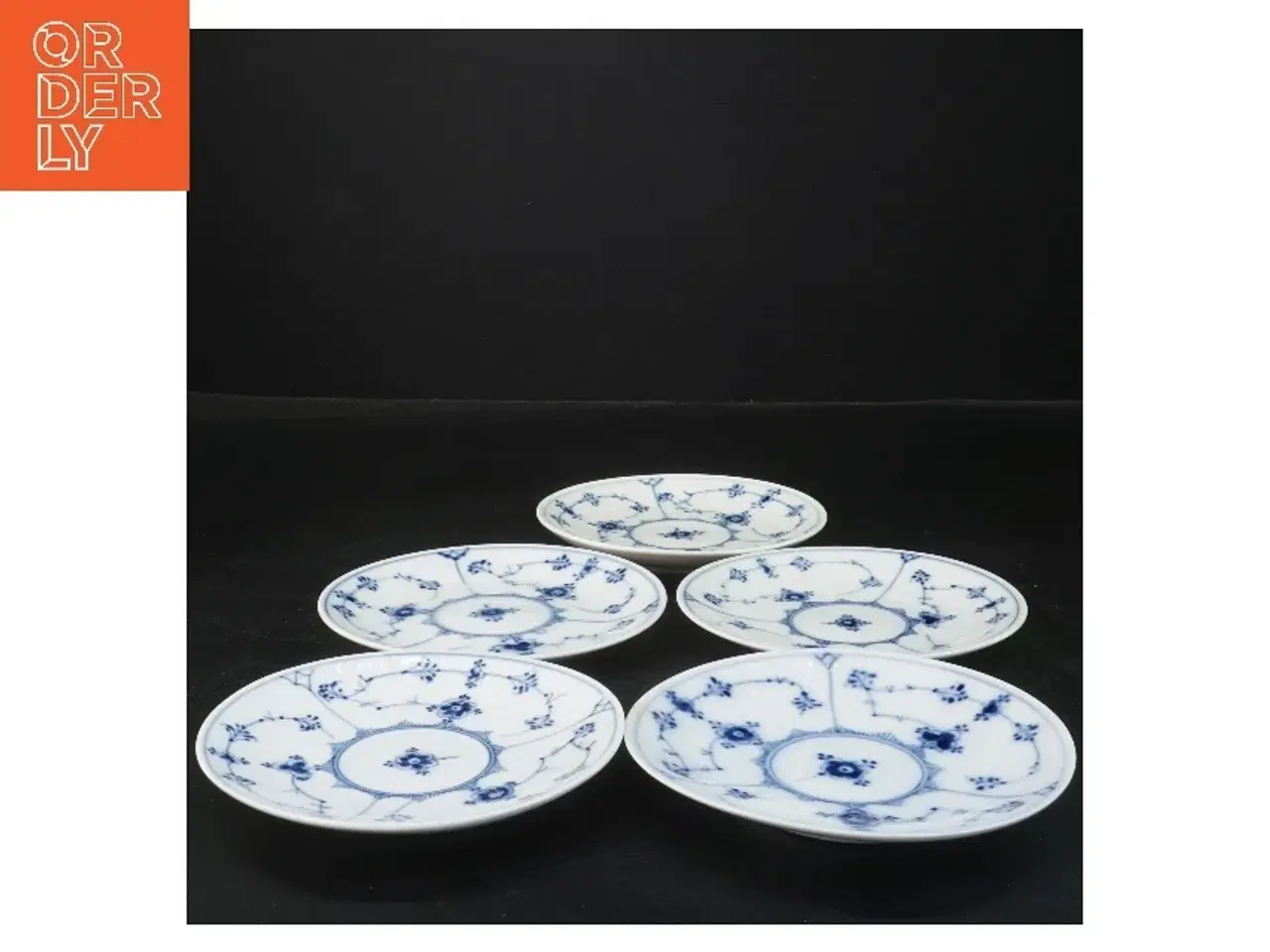 Billede 1 - Porcelænstallerkener, musselmalede, fra Royal Copenhagen (str. Ø 13 cm)