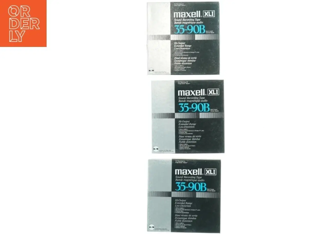 Billede 2 - Maxell XLII 35-90B Lydbånd (3 stk) (str. 18 x 18 x 5 cm)