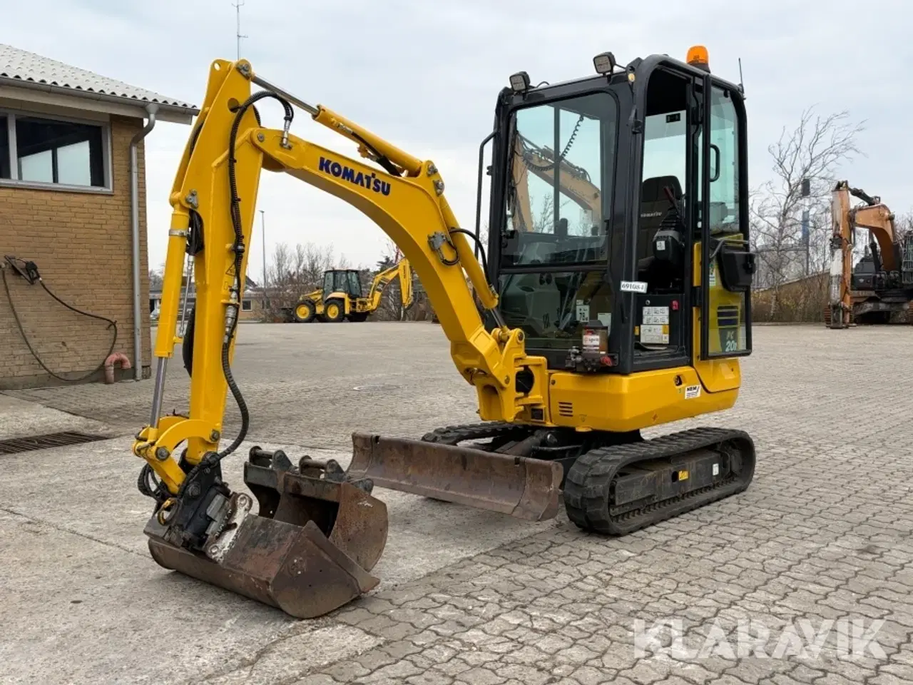 Billede 1 - Minigraver Komatsu PC 20 R-5 med skovlpakke