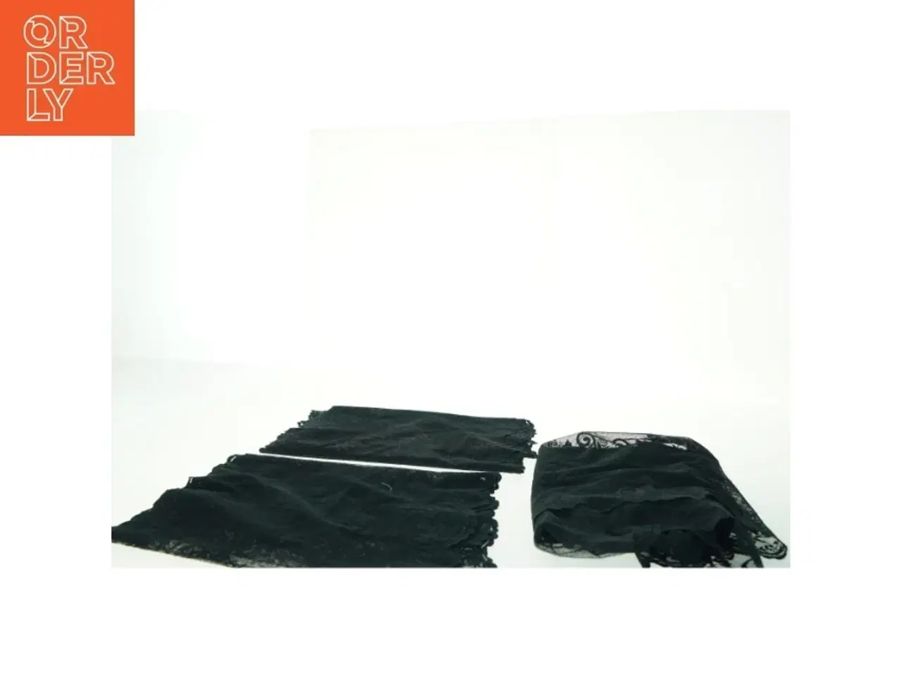 Billede 4 - 3 Sort blonder (str. 215x35 cm)