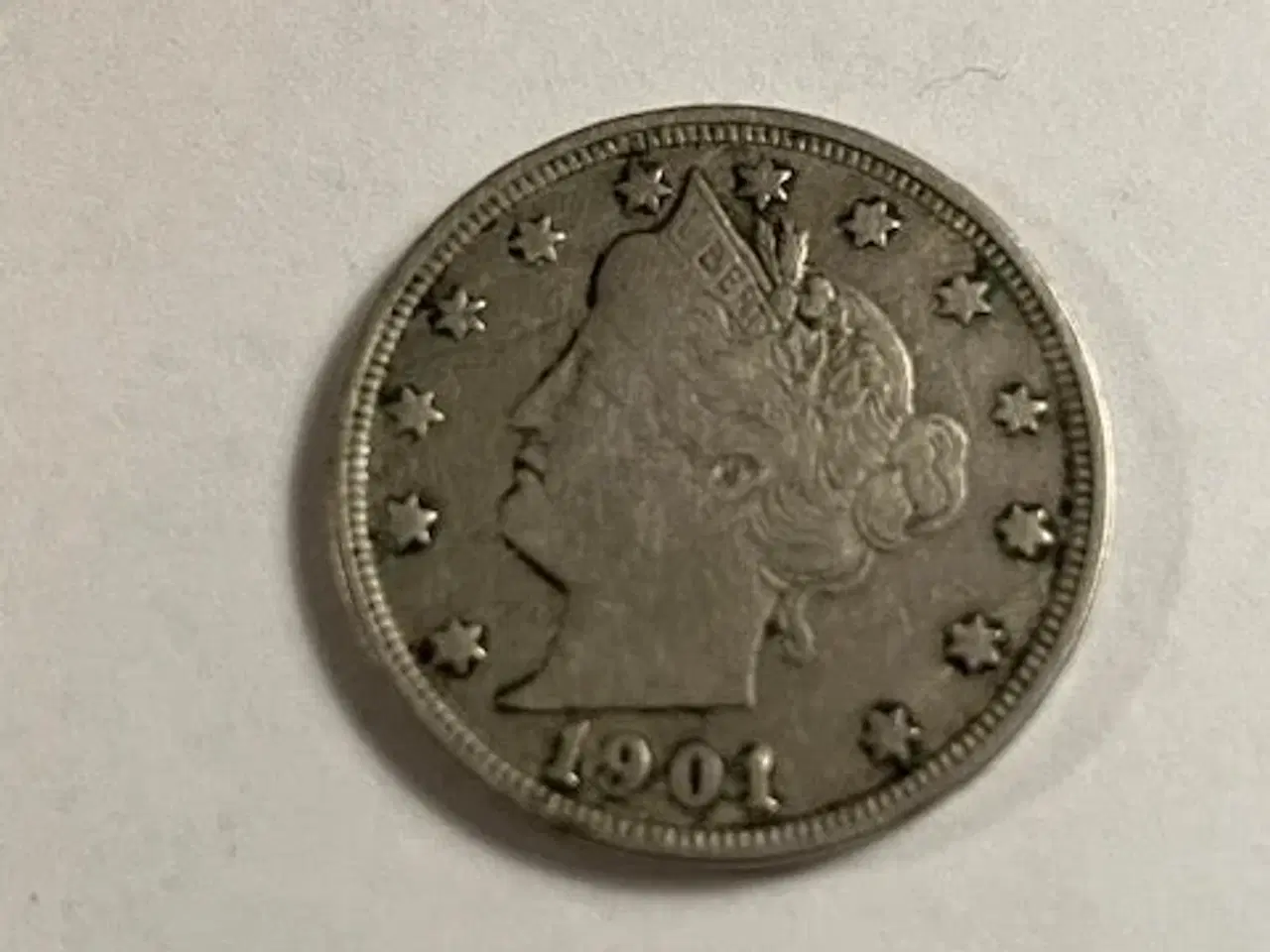 Billede 1 - Five Cents 1901 USA