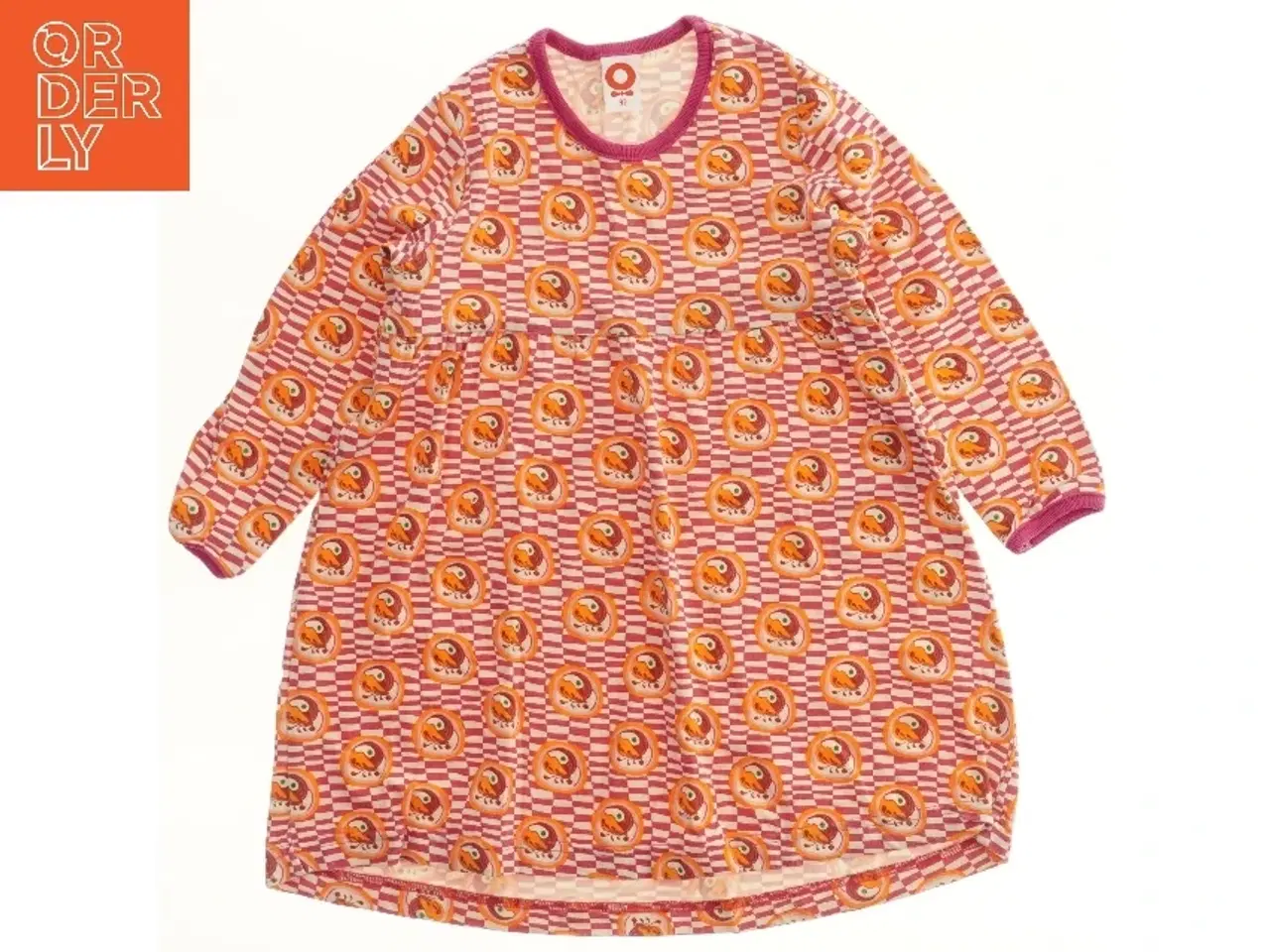 Billede 1 - Langærmet kjole med mønster fra Småfolk (str. 92)