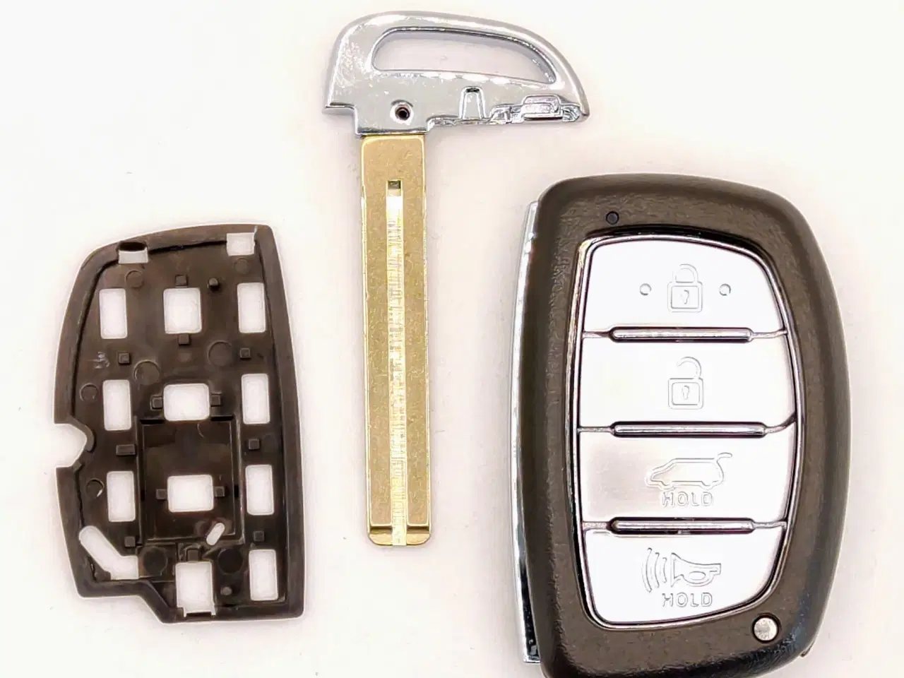 Billede 1 - Bilnøgle reparations kit til Hyundai 4 knaps keyless / nøgle fri type