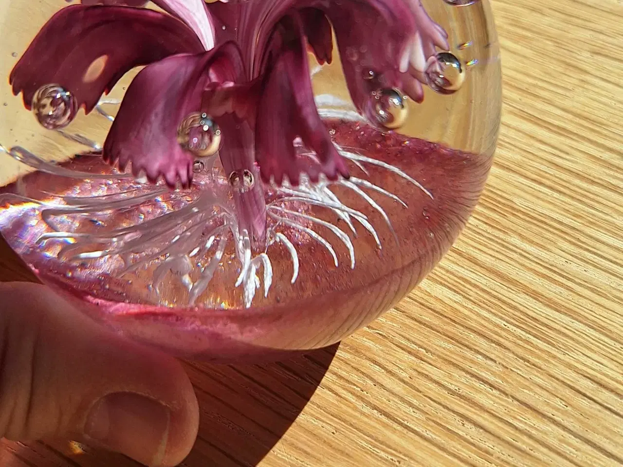 Billede 3 - Brevpresse i glas 