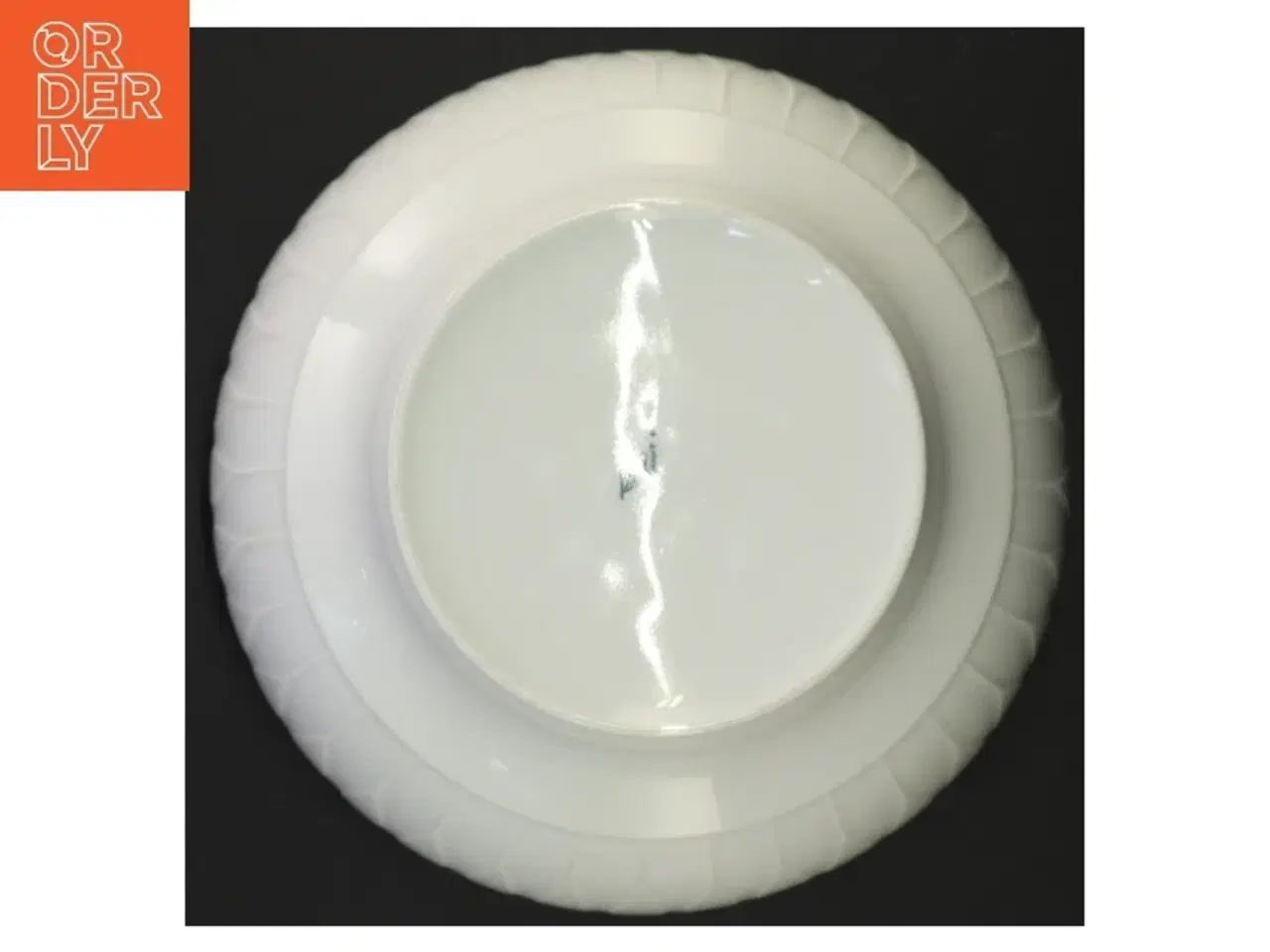 Billede 4 - Tysk Hvid Porcelæn skål med Lancet Relief mønster(str. 20,5 x 9,5 cm)