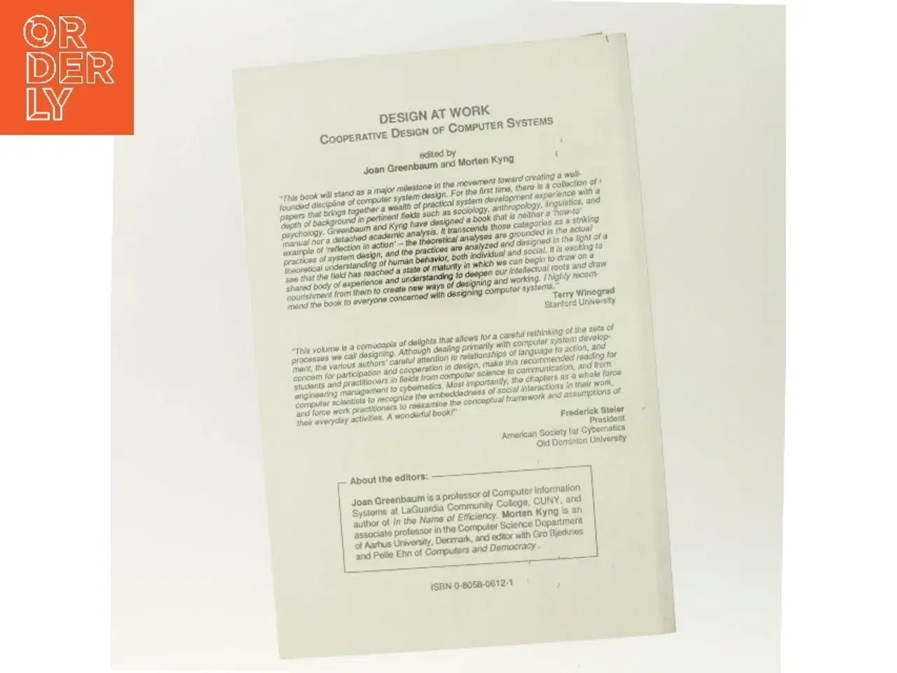 Billede 3 - Design at Work af Joan Greenbaum (Bog)