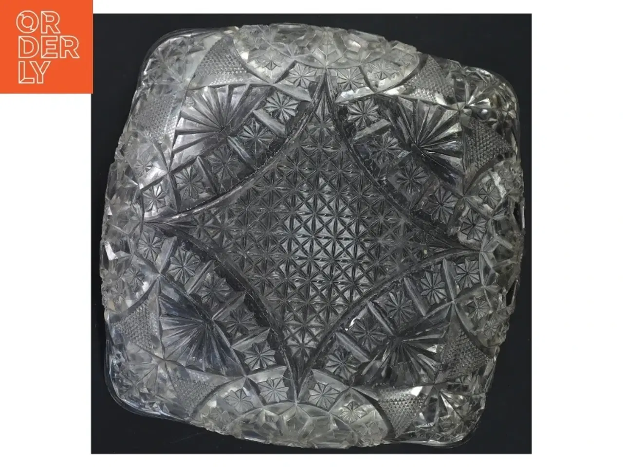 Billede 3 - Firkantet glas skål (str. 6x20x20 cm)