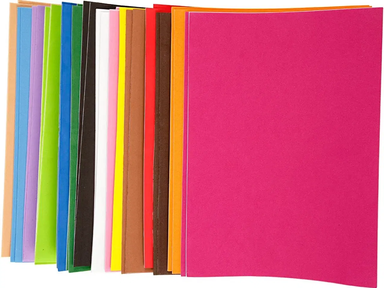 Billede 1 - Selvklæbende Mosgummi A4 - 30 Assorterede Farver