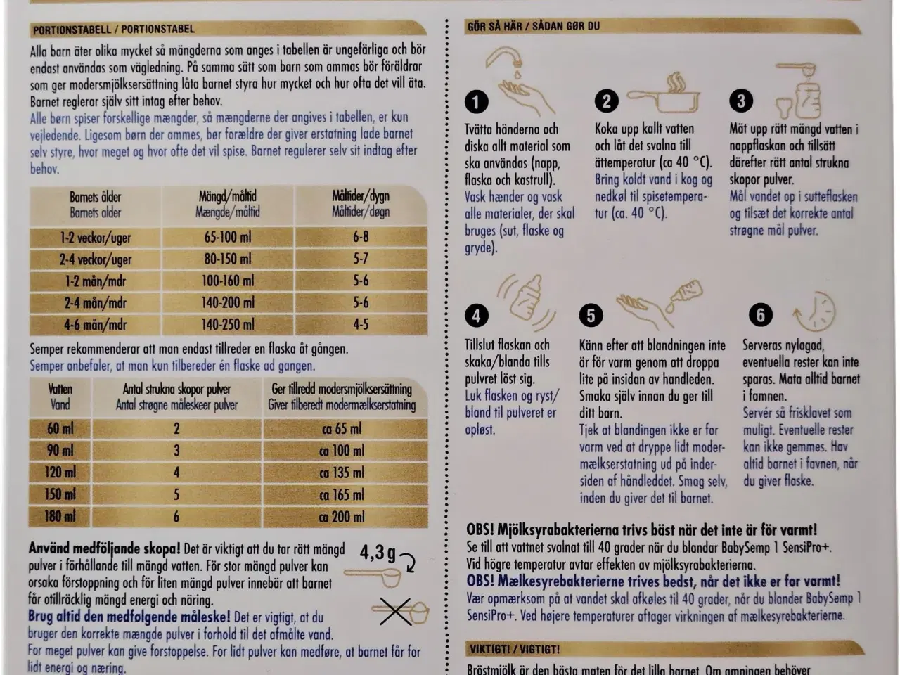 Billede 2 - Modermælkserstatning Sensipro+ 0-6 Måneder