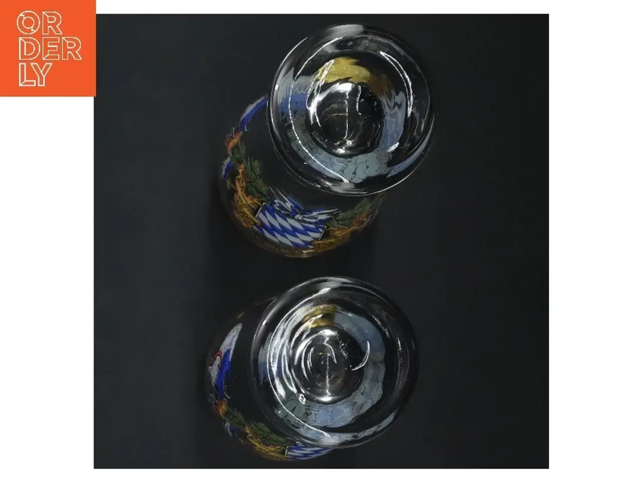 Billede 2 - ølglas med bayersk våbenskjold (str. 20 cm)