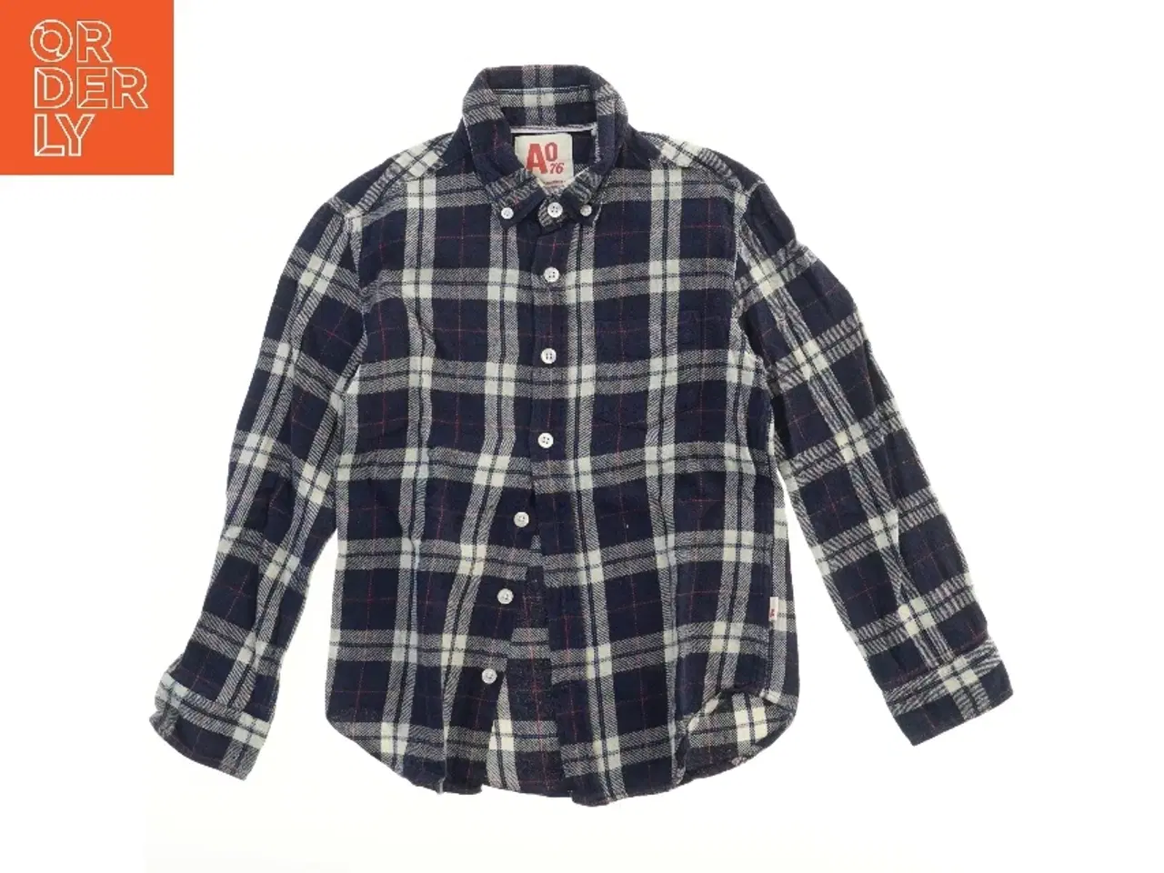 Billede 1 - Skjorte med ternet mønster (str. 128)