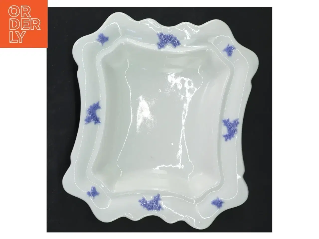 Billede 3 - Gustavberg Blå Blom skål (str. 19x17x3,5 cm)