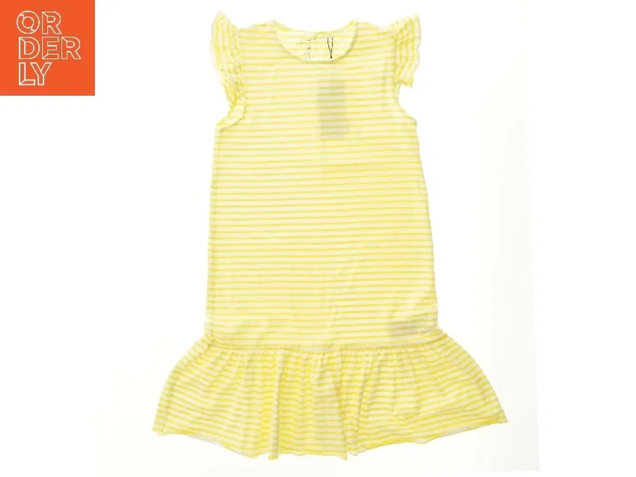 Billede 2 - Stribet kjole med flæsedetaljer fra Name It (str. 158)