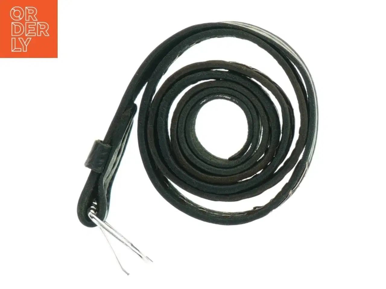 Billede 2 - Læderbælte (str. 120 x. 3,5 cm)