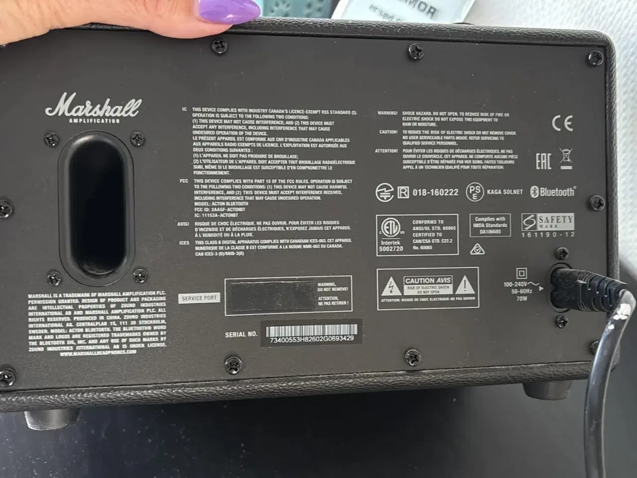 Billede 2 - Højttaler Marshall 