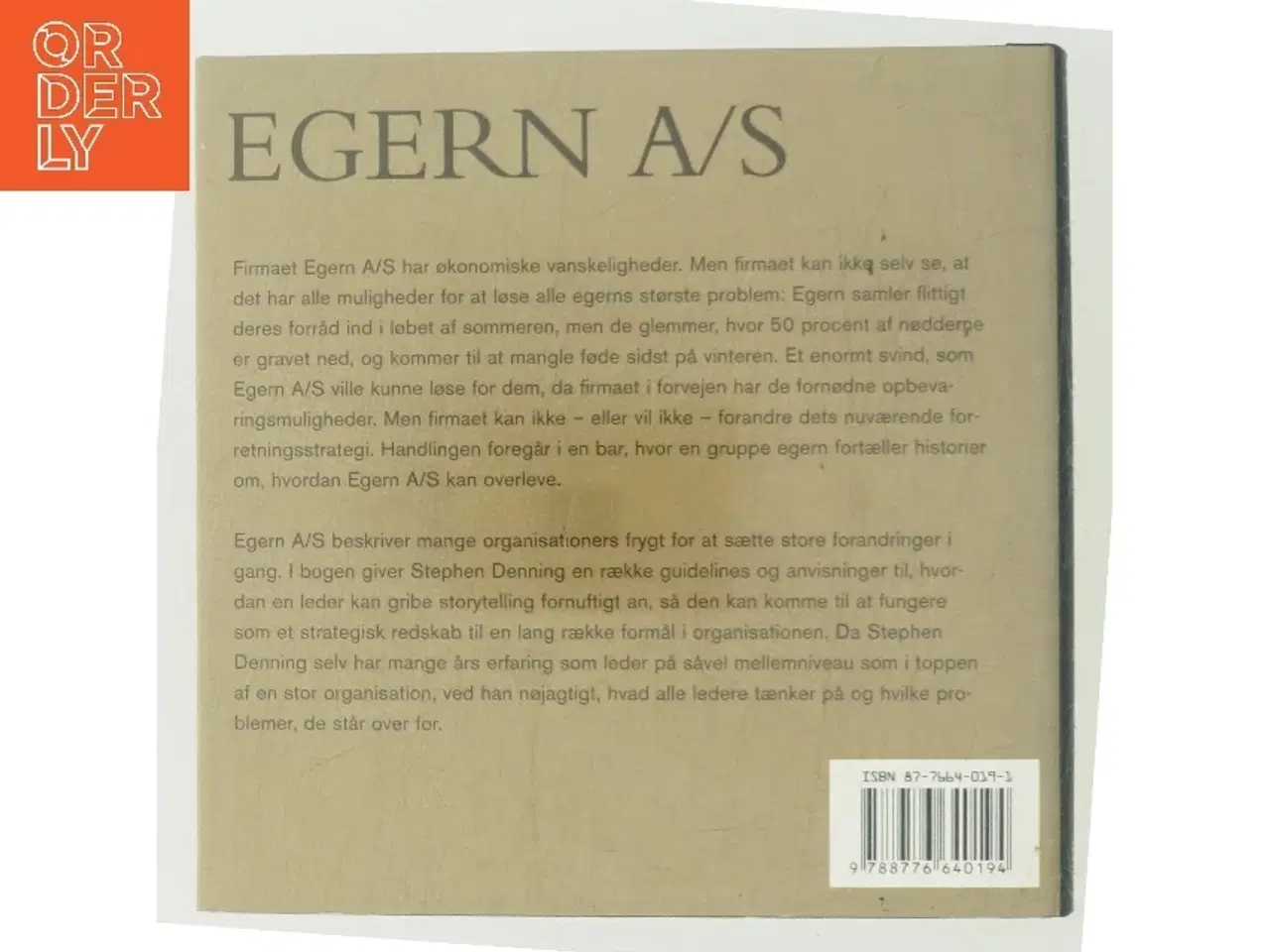 Billede 3 - Egern A/S : en fabel om lederskab gennem storytelling af Stephen Denning (Bog)