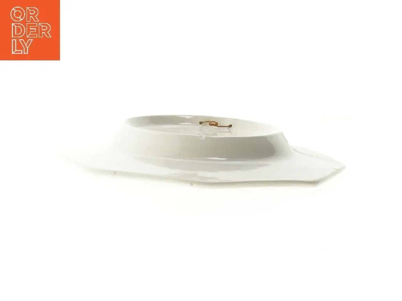 Billede 3 - Vintage fajance fad, Christian d.4. (str. 21 x 21 cm)