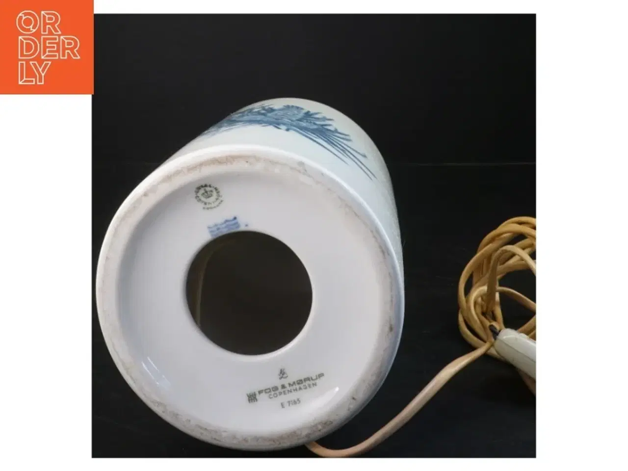 Billede 2 - Keramisk lampe, Fog & Mørup fra Royal Copenhagen (str. 52x13 cm)