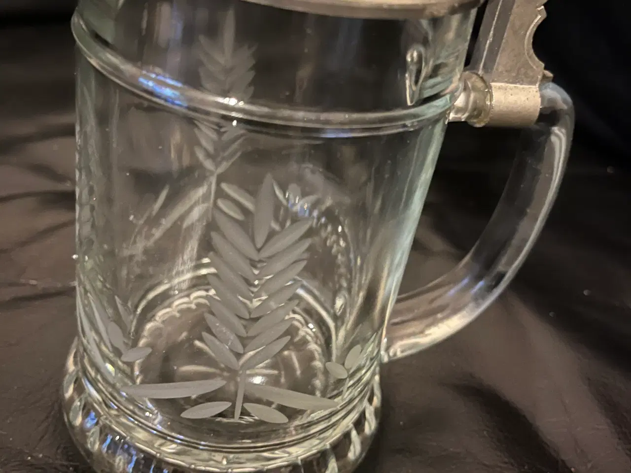 Billede 3 - Flot stort lågkrus i glas 