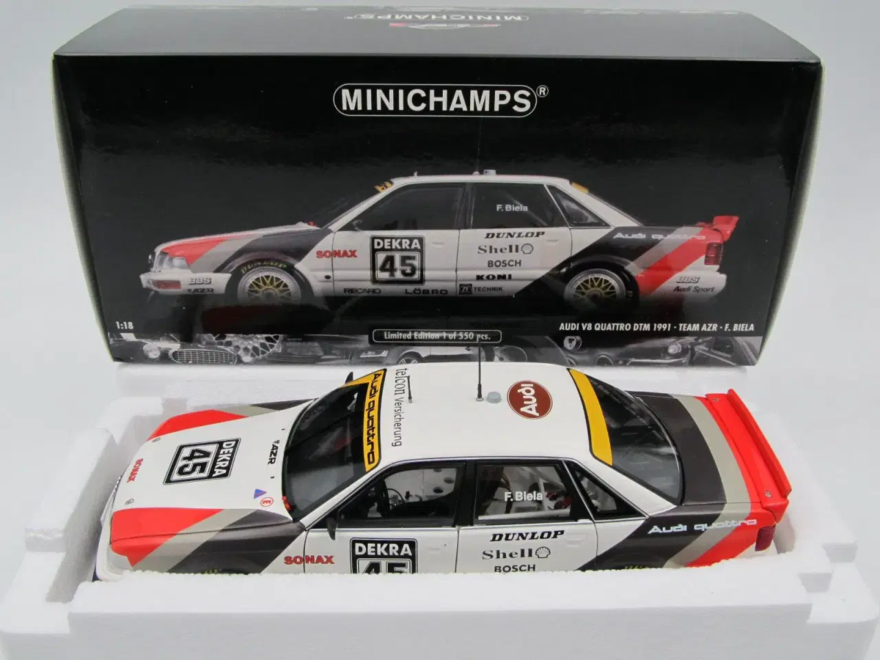 Billede 1 - MINICHAMPS - Audi V8 Quattro DTM vinder 1991 1:18