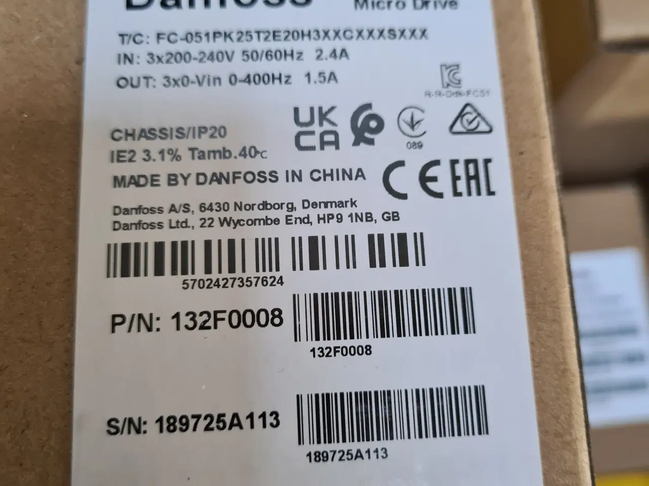 Billede 2 - Danfoss frekvensomformer VLT, Micro Drive