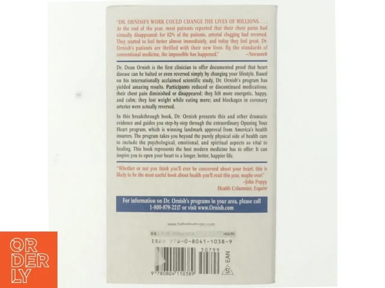Billede 3 - Dr. Dean Ornish&#39;s program for reversing heart disease : the only system scientifically proven to reverse heart disease without drugs or surgery af