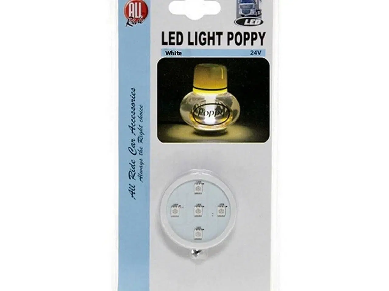 Billede 1 - LED lys 24v i hvid til Poppy luftfrisker