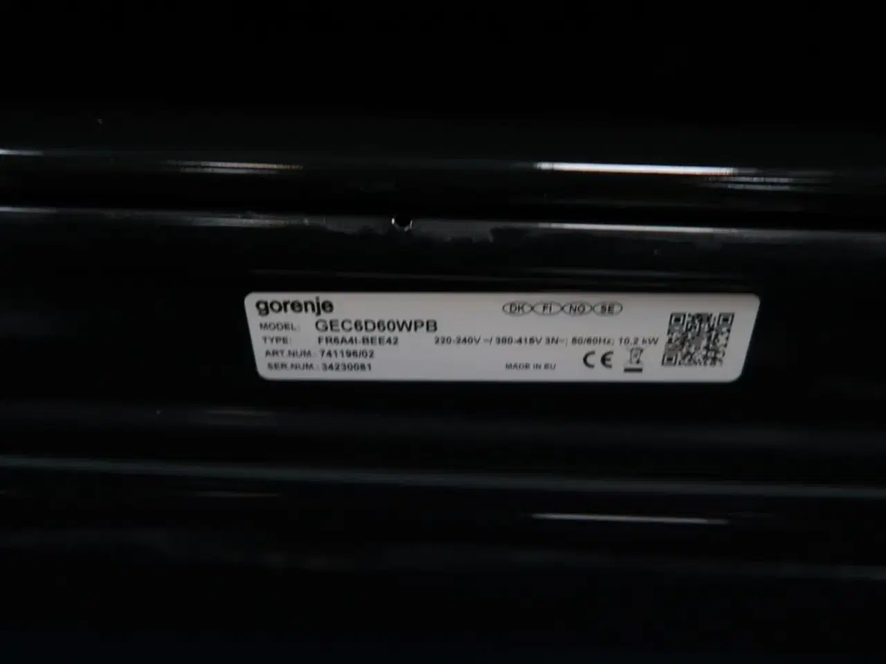 Billede 3 - Keramisk komfur GORENJE GEC6D60WPB