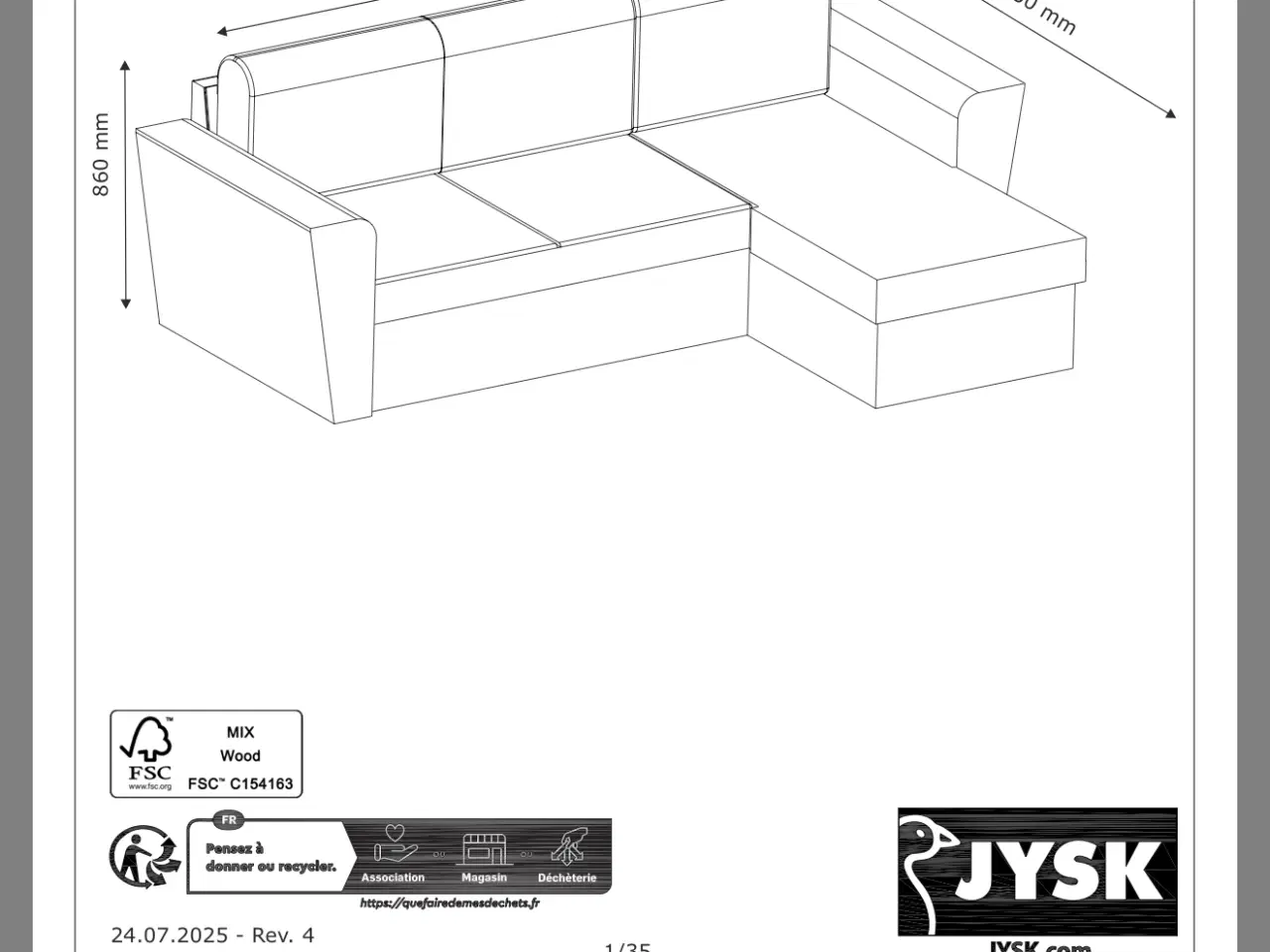 Billede 3 - Sovesofa fra Jysk