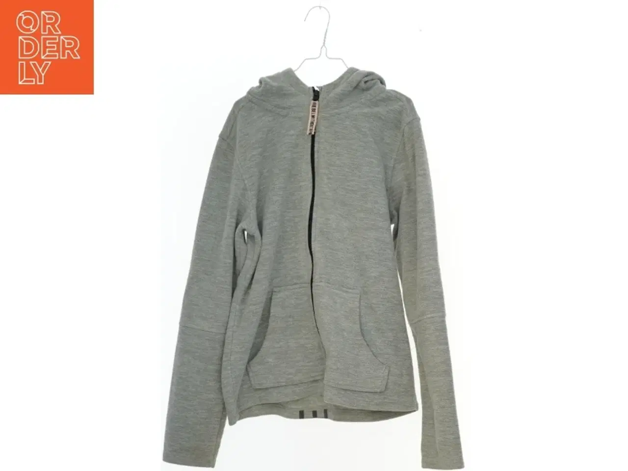 Billede 1 - Grå hættetrøje med lynlås fra H&M (str. 158)