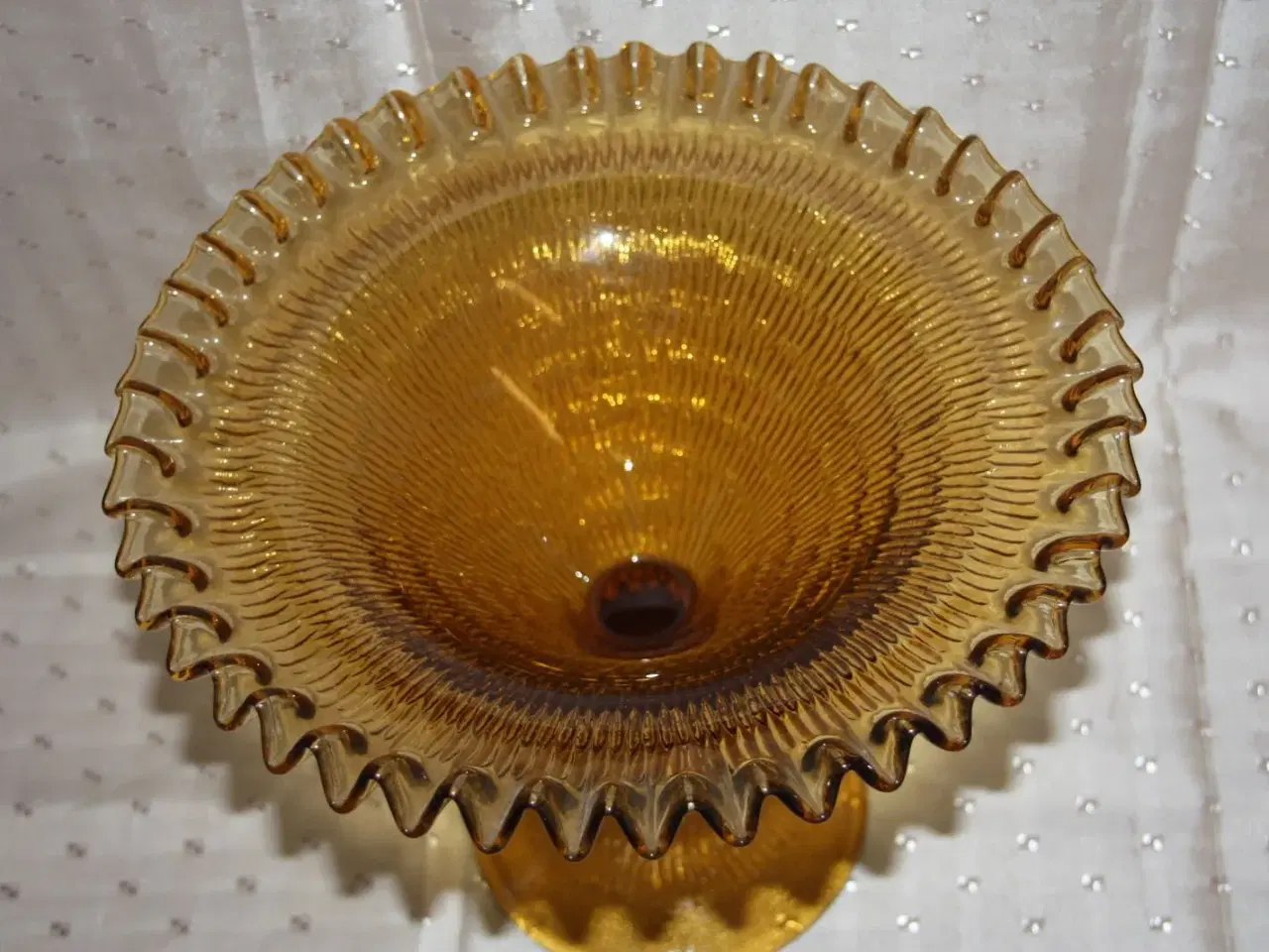 Billede 4 - Frugt skål / opsats i presset glas