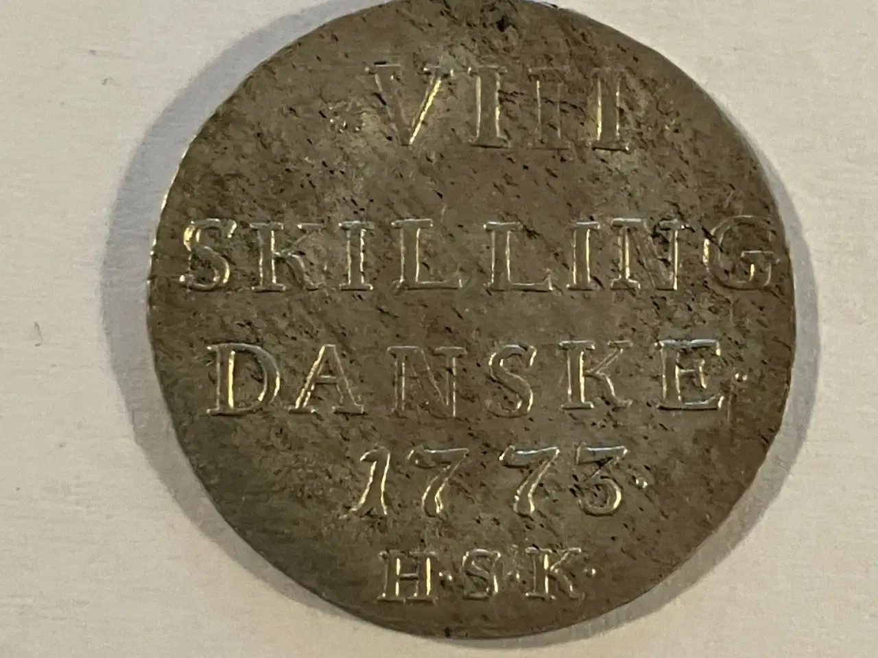 Billede 1 - 8 Skilling 1773 Danmark