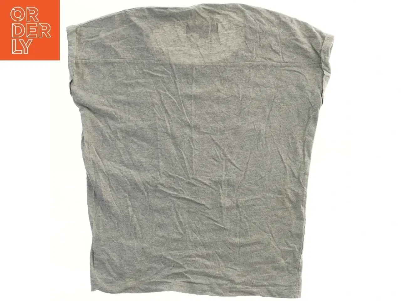 Billede 1 - Grå T-shirt med hjerte fra Milk Copenhagen (str. 122)