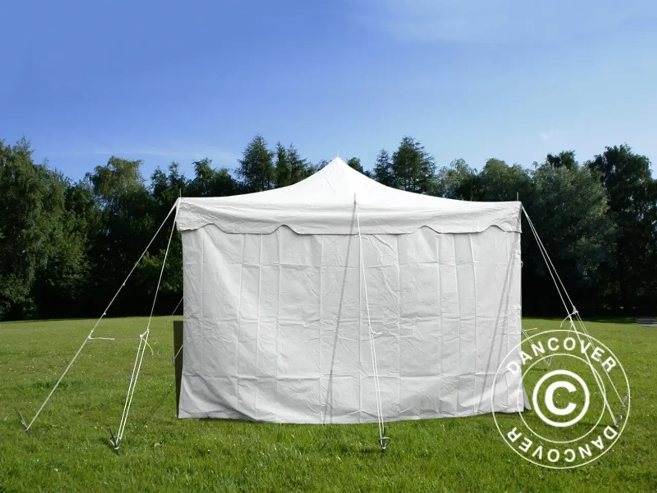 Billede 8 - Pole tent 4x8m PVC, Hvid