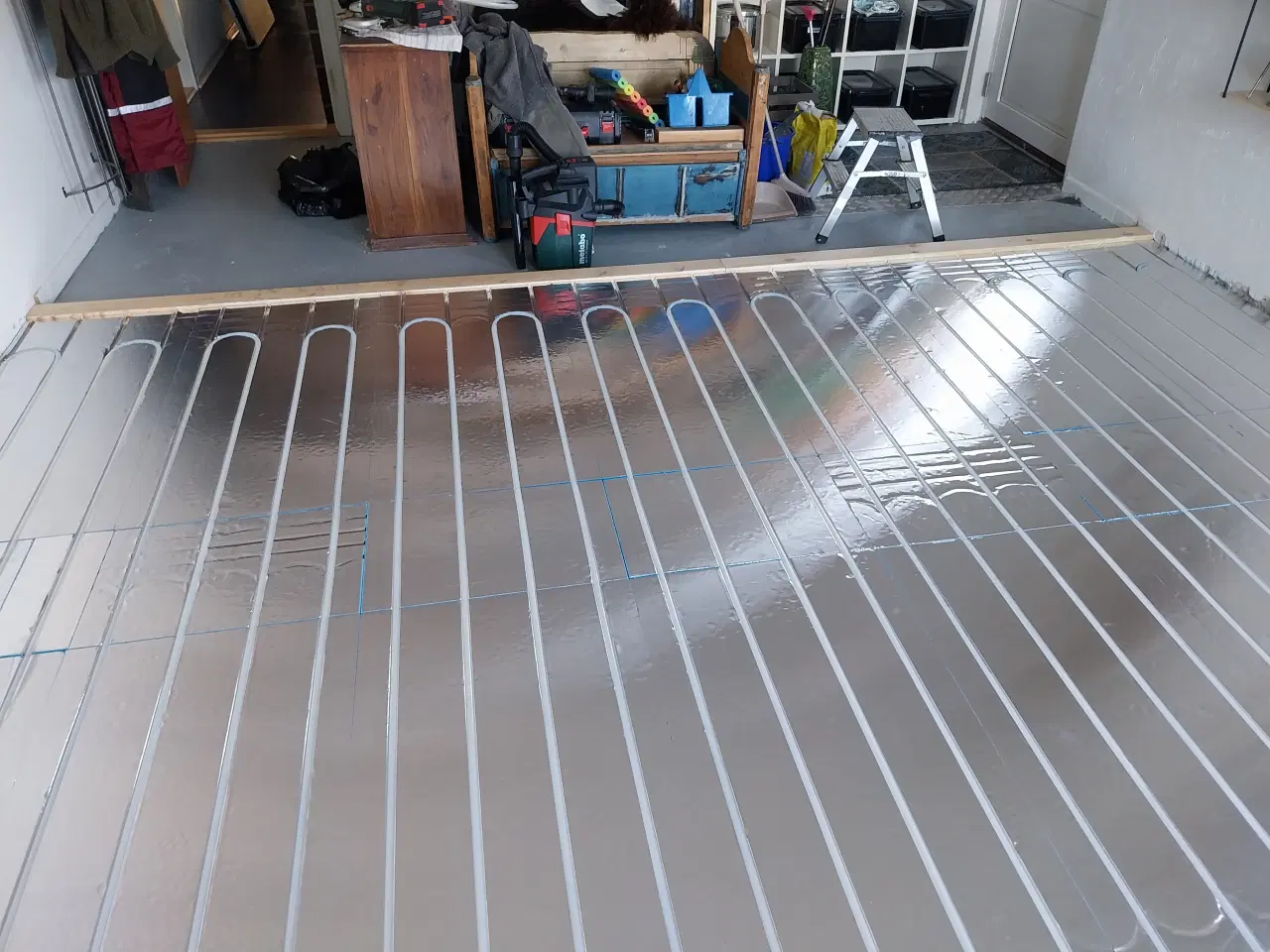 Billede 4 - 16 x 2 pex rør til gulvvarme 120 m og gulvplader  