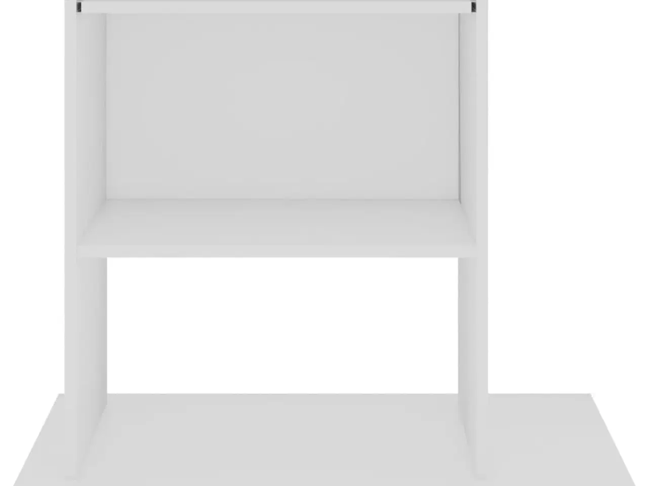 Billede 4 - Computerbord 80x50x75 cm konstrueret træ hvid