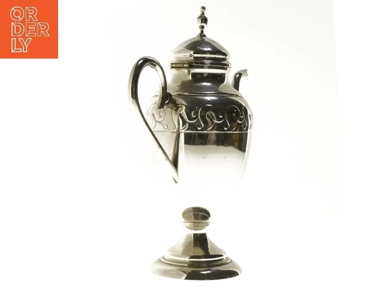 Billede 2 - Sølvkande med mønster (str. 27,5 cm)