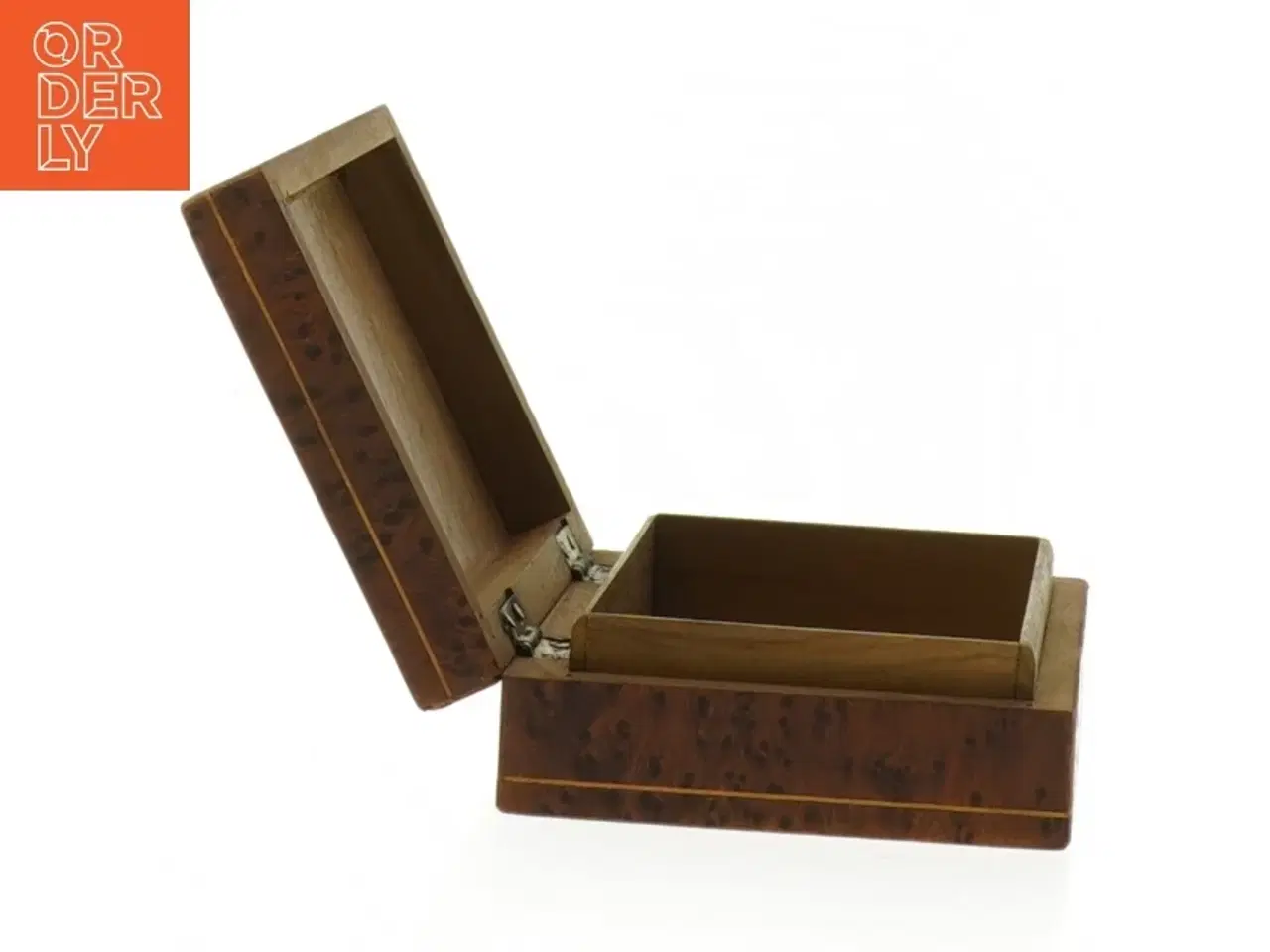 Billede 4 - Antik Intarsia trææske (str. 11x8x3,5 cm)