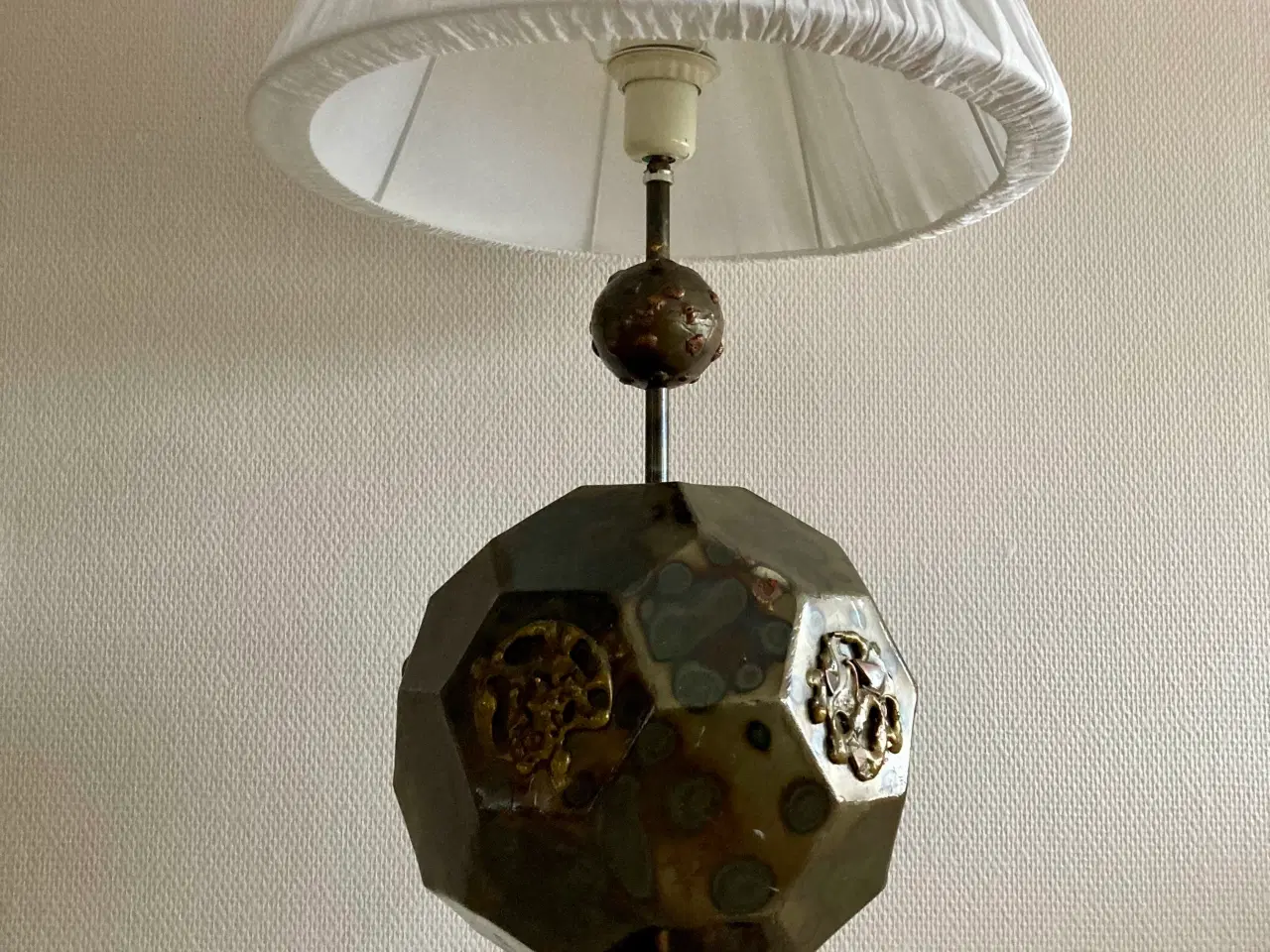 Billede 5 - Unik vintage kunst bordlampe, 60 cm høj
