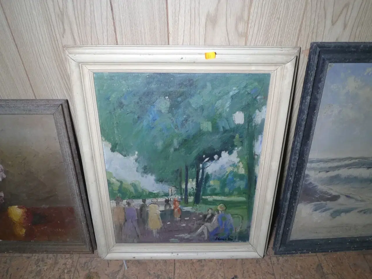 Billede 5 - 14 stk. malerier i rammer ass. str.