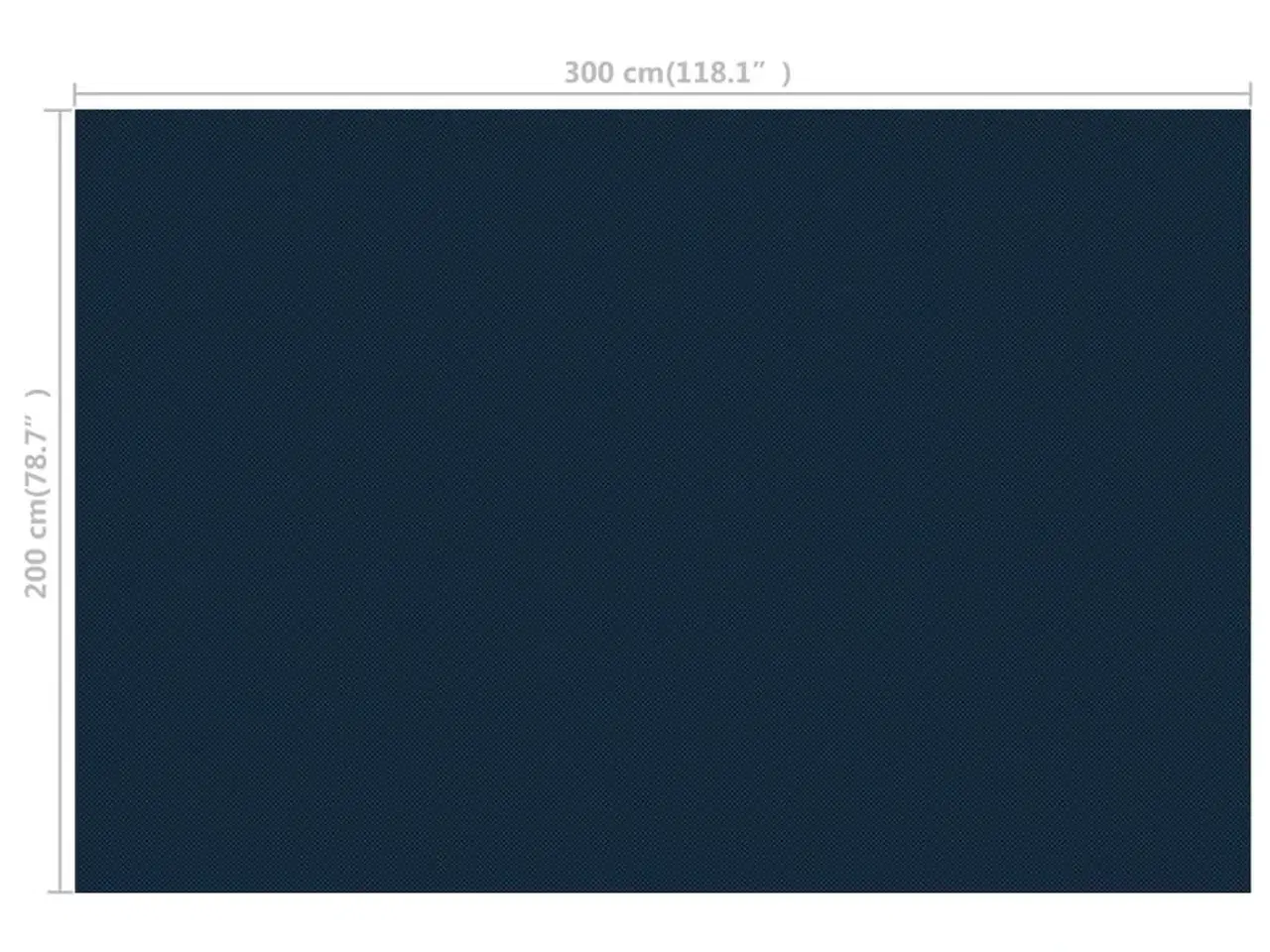 Billede 5 - Flydende solopvarmet poolovertræk 300x200 cm PE sort og blå