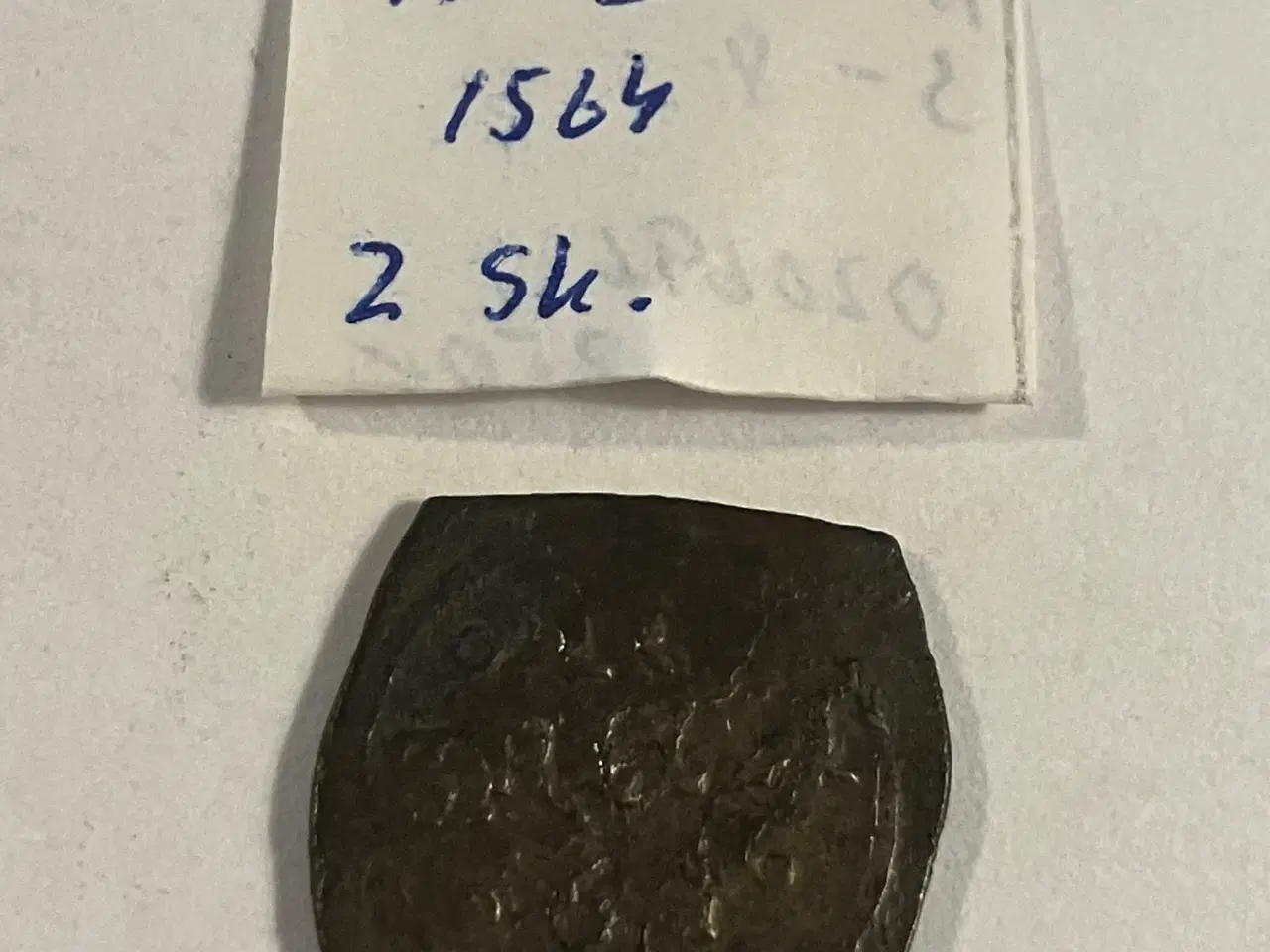 Billede 1 - 2 Skilling 1564 Danmark