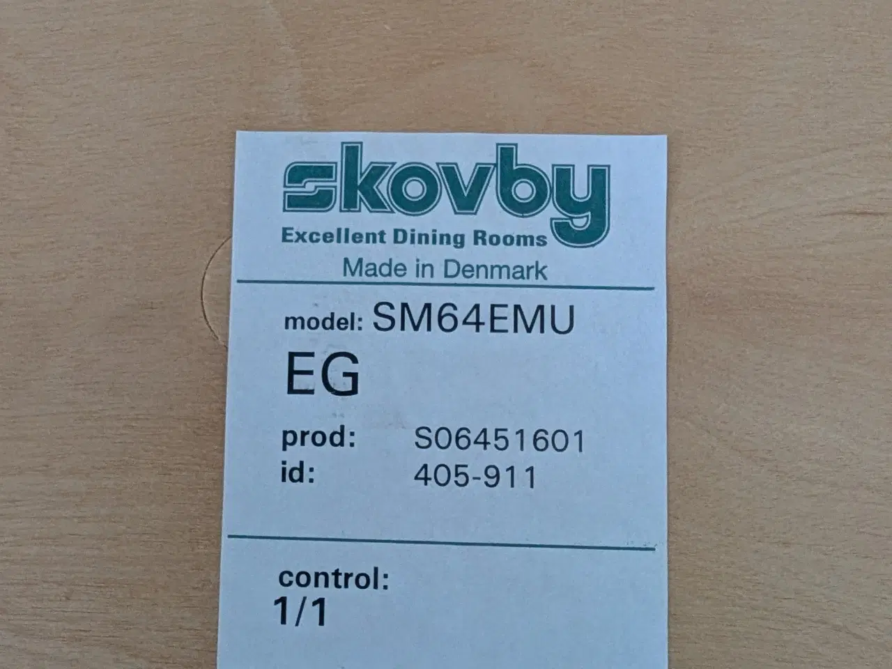 Billede 7 - Skovby spisebord SM75 samt 6 Skovby stole
