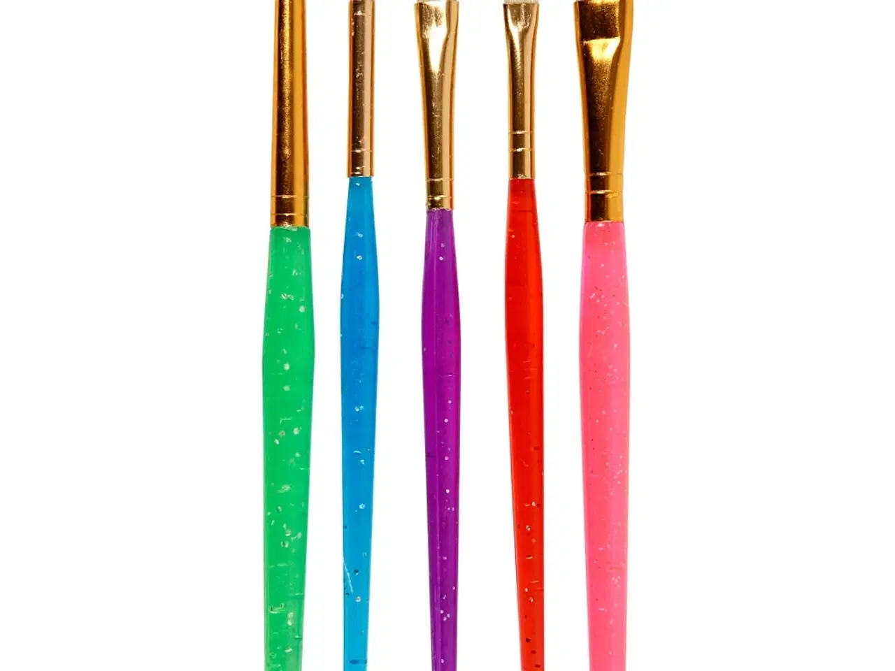 Billede 1 - Børnepensler, 8+12+18, L: 14-16 cm, B: 5-10 mm, flad,rund, ass. farver, 5stk./ 1 pk.